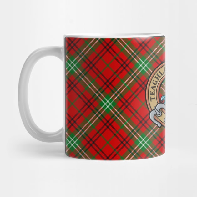 Clan Morrison Crest over Red Tartan by sifis